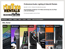 Tablet Screenshot of mslrental.com